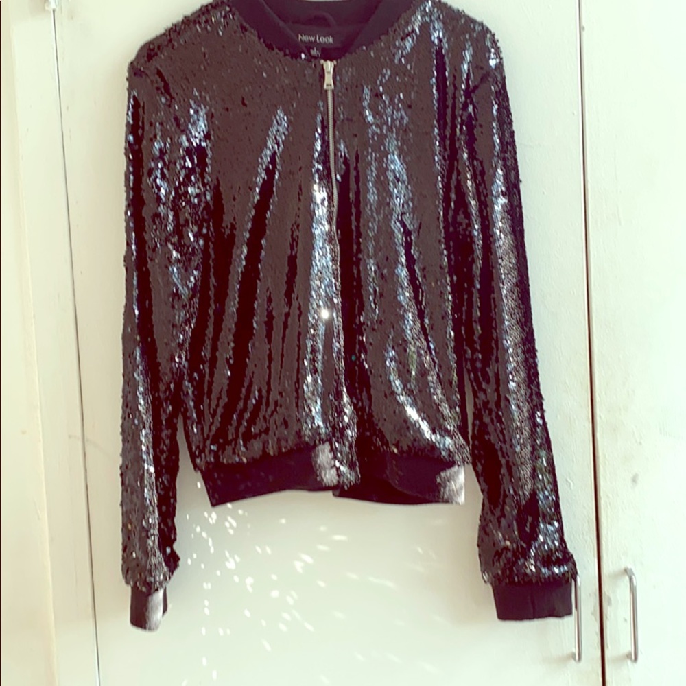 Black sequence jacket